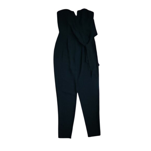 Forever 21 Jumpsuit Womens Size XS Solid All Black Contemporary Strapless Classy - Picture 1 of 7